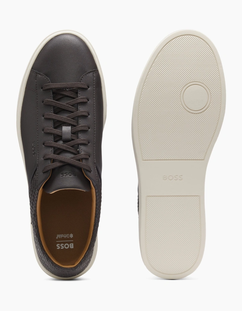 BOSS Black Kieran Tenn Iwvpu Trainers 207 Dark Brown