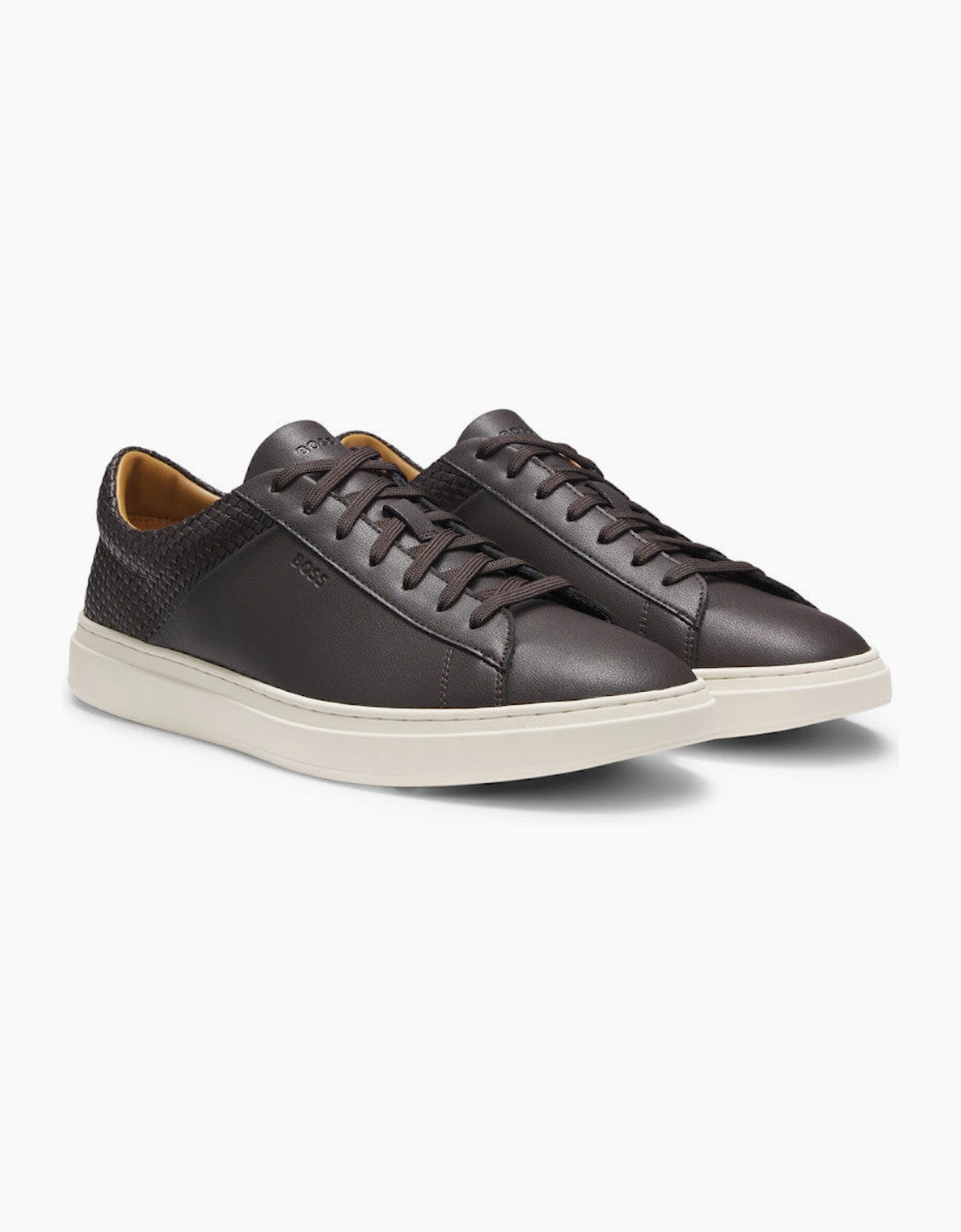 BOSS Black Kieran Tenn Iwvpu Trainers 207 Dark Brown