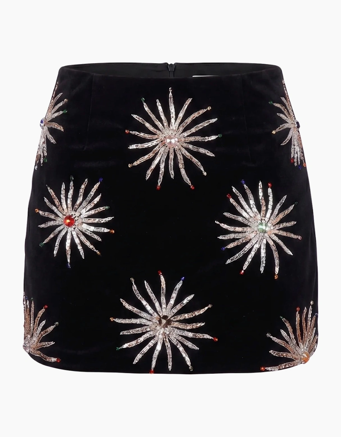 Callie Co-ord Luxe Mini Skirt Black