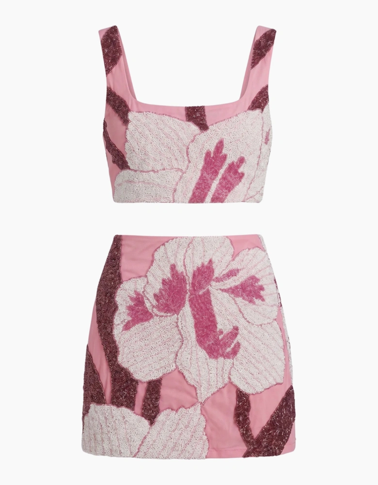 Delilah Beaded Co-ord Top Oceanus x By Poppy