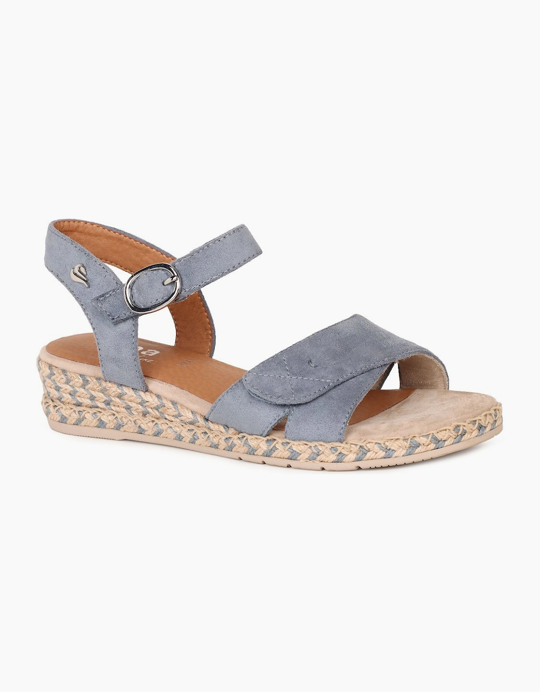 California Womens Low Wedge Sandals, 7 of 6