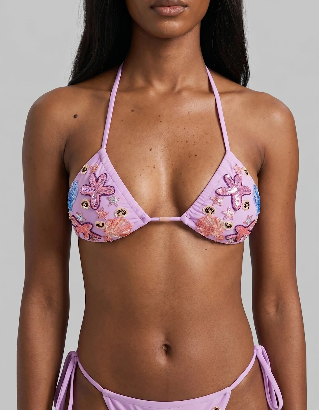 Fia Tropical Hand Embroidered Bikini Bottom in Stock
