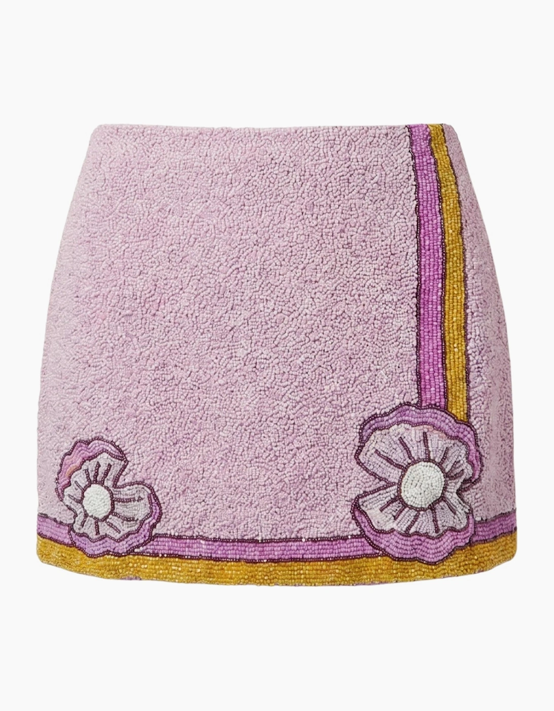 Monty Co-ord Hand Embroidered Bead Skirt - Pink