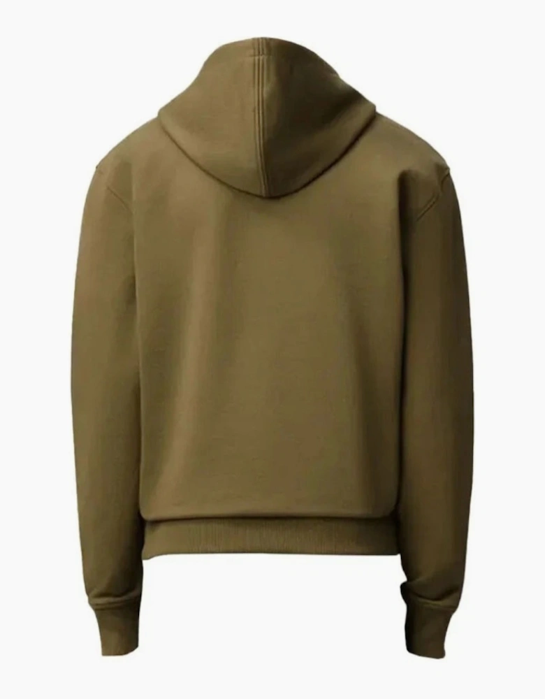 Ami Paris Logo Zip Hoodie Bronze