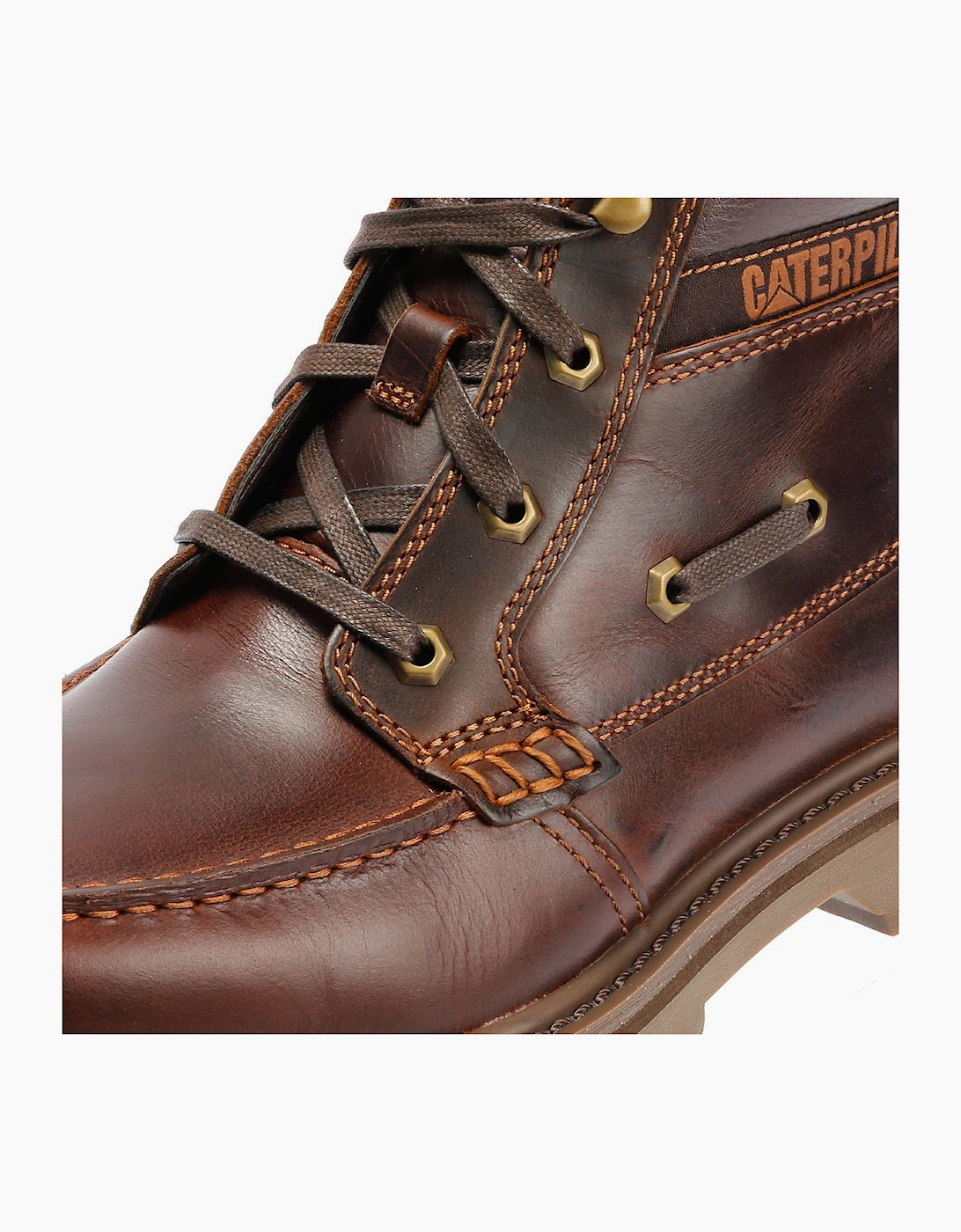 Caterpillar Colorado Boat Mid Leather Men's British Tan Boots