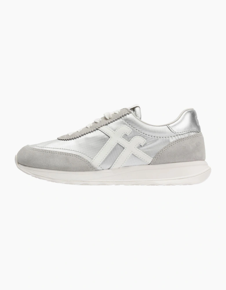 FitFlop Retro-Q FF Nylon Women's Silver/Urban White Trainers
