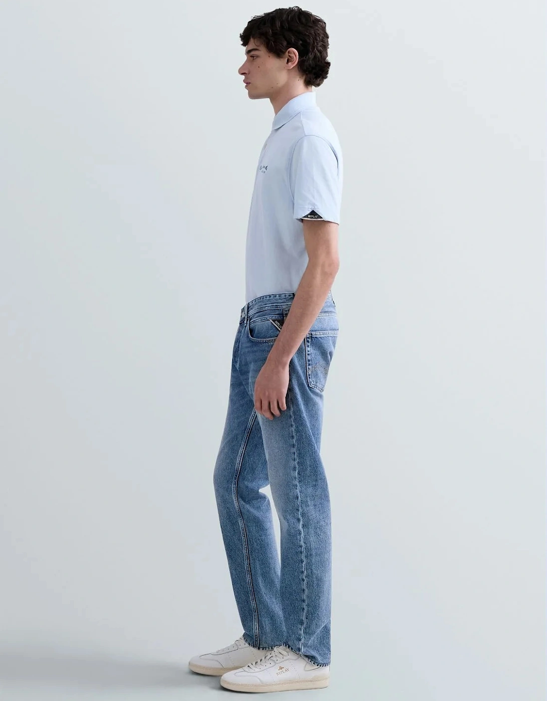 Replay Grover Straight Fit Jeans - Light Wash 0C2.009