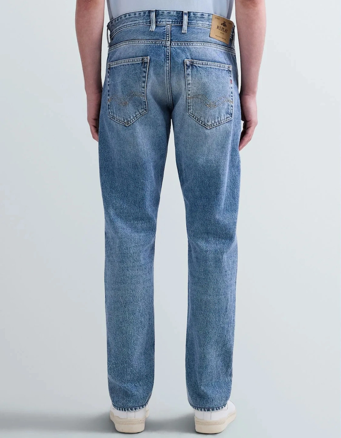 Replay Grover Straight Fit Jeans - Light Wash 0C2.009