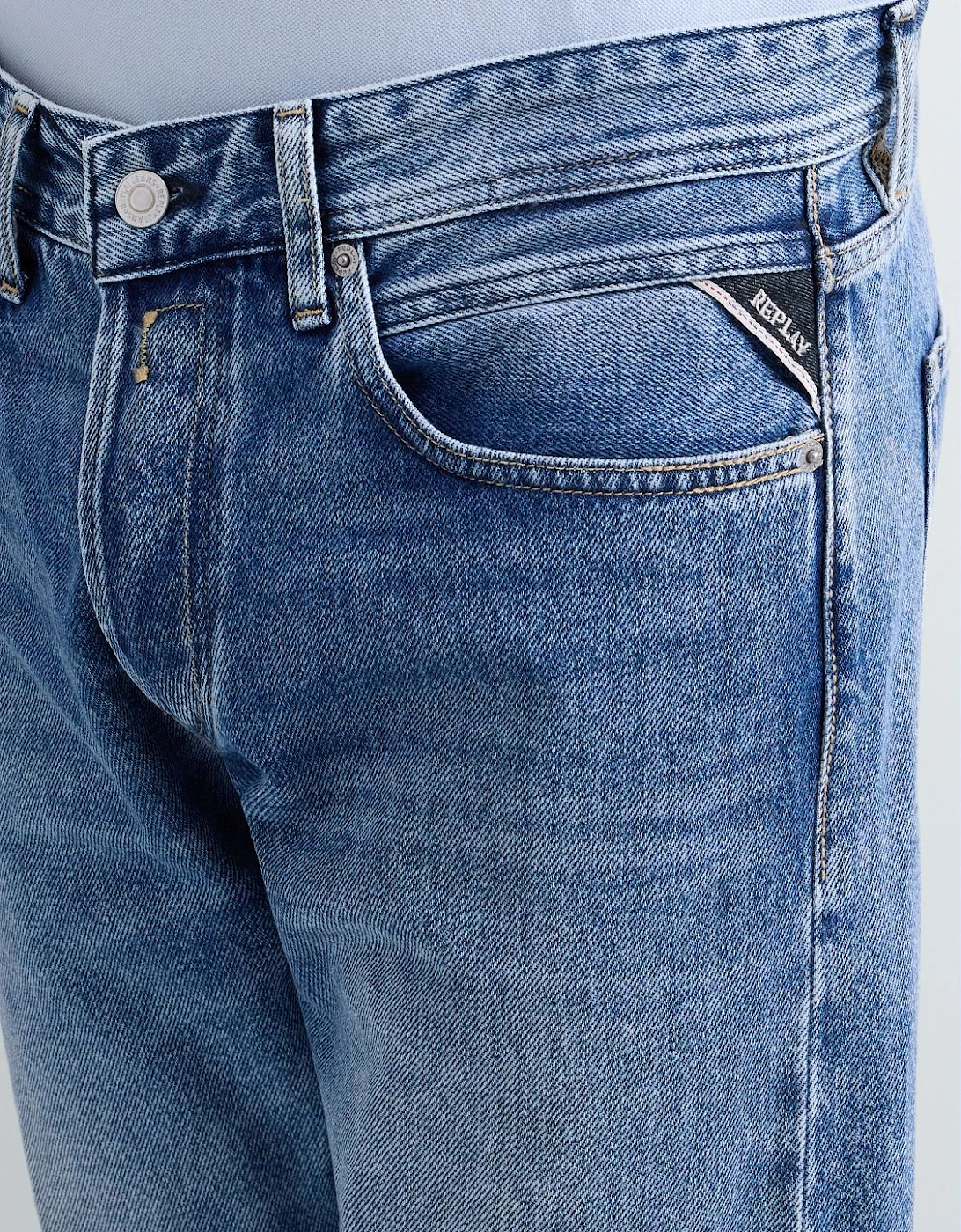 Replay Grover Straight Fit Jeans - Light Wash 0C2.009