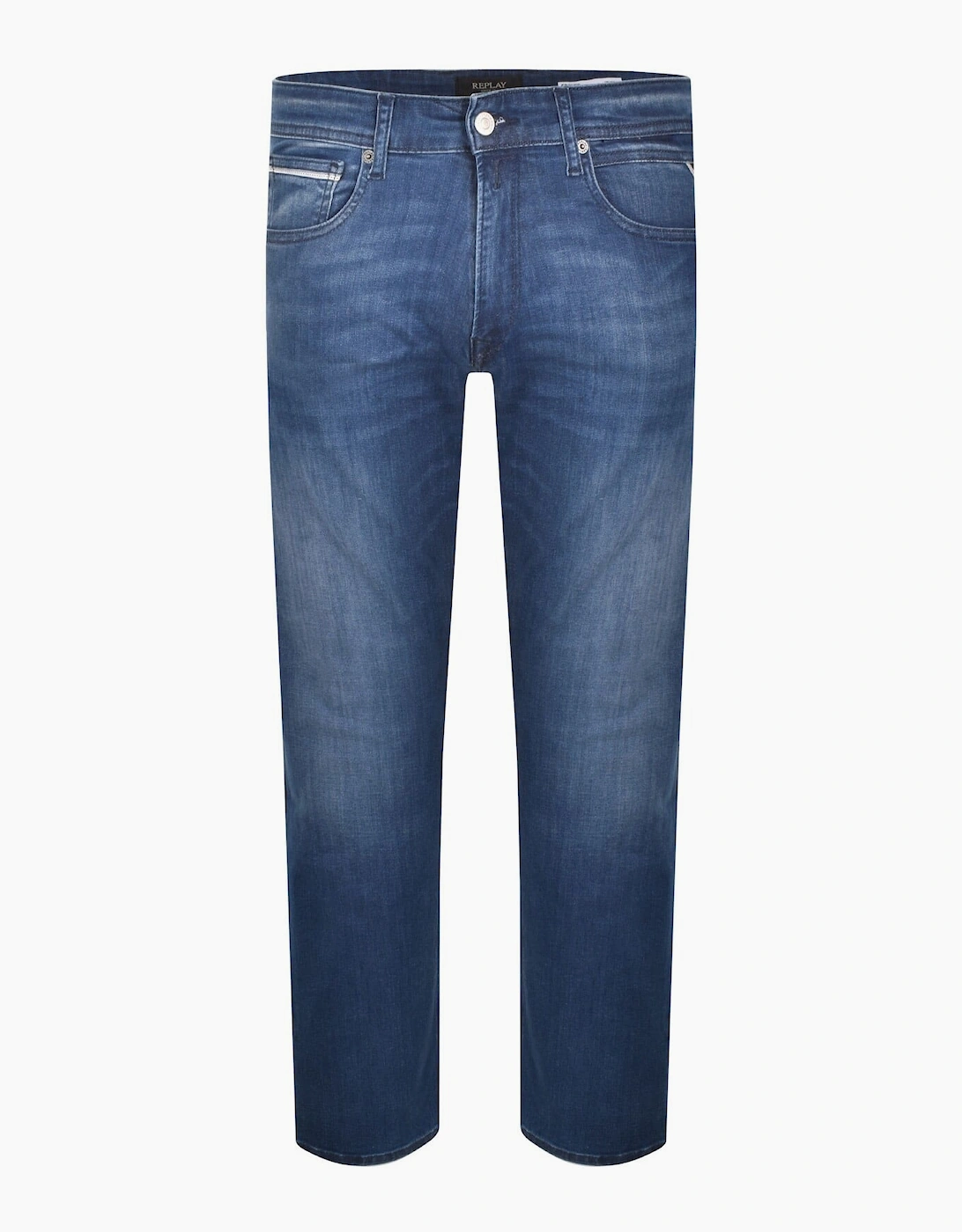 Replay Grover Power Stretch Straight-Fit Jeans - Dark Indigo 783.009, 5 of 4