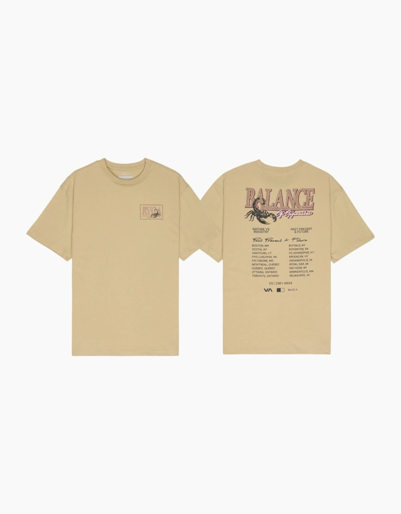 RVCA Mens Poison Tour Short Sleeve T-Shirt