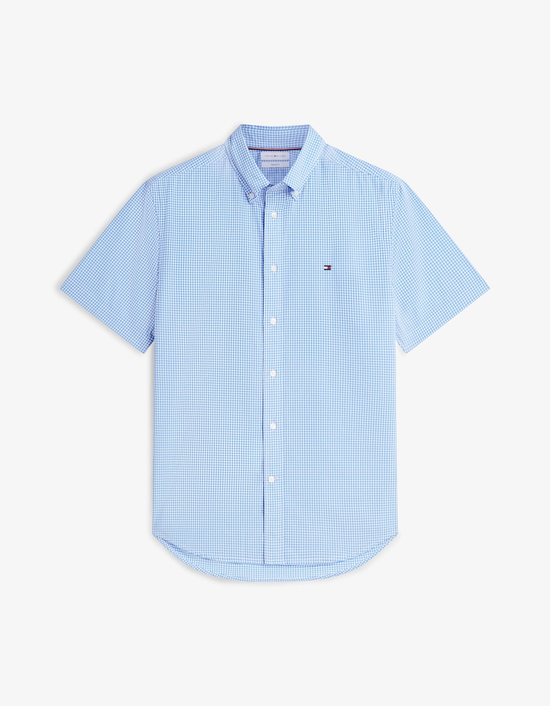 Tommy Hilfiger Flex Poplin Gingham Mens Shirt - Blue Spell/Check