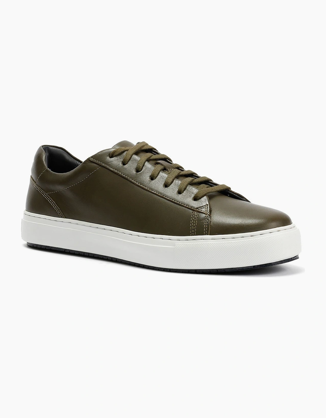 Ben Sherman Ace Cupsole Leather Men's Olive Trainers