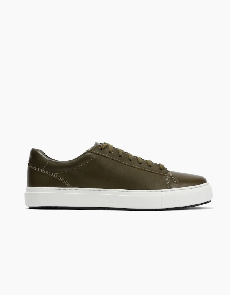 Ben Sherman Ace Cupsole Leather Men's Olive Trainers