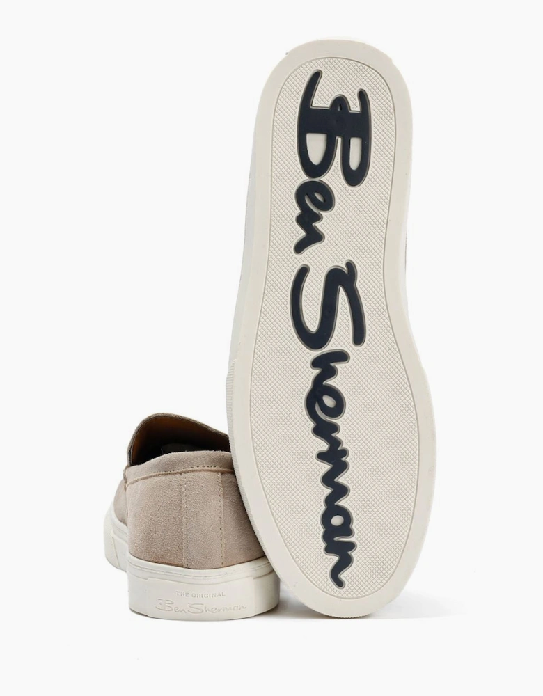 Ben Sherman Almer Suede Men's Stone Loafers