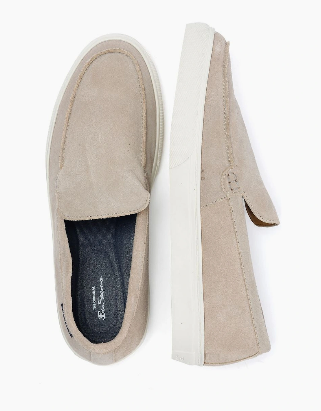 Ben Sherman Almer Suede Men's Stone Loafers