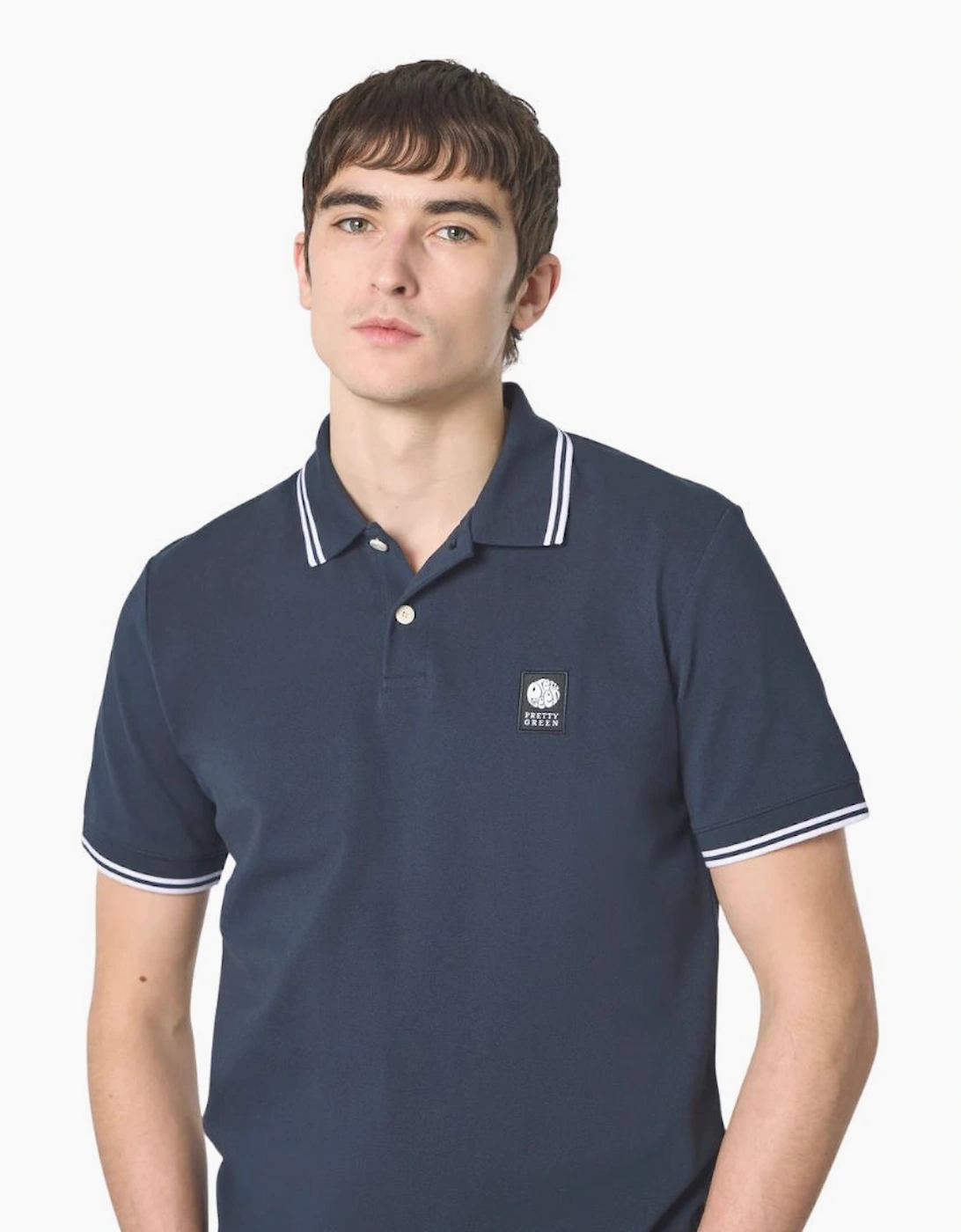 Pretty Green Rayner SS Navy Polo