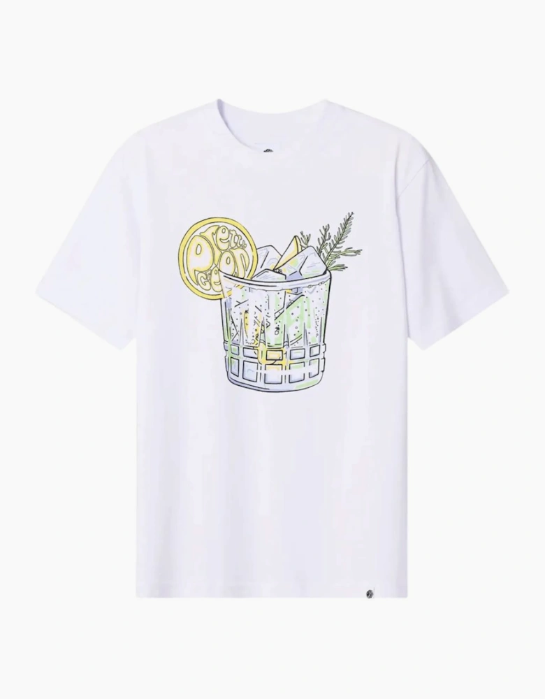 Pretty Green Gin and Tonic White T-Shirt