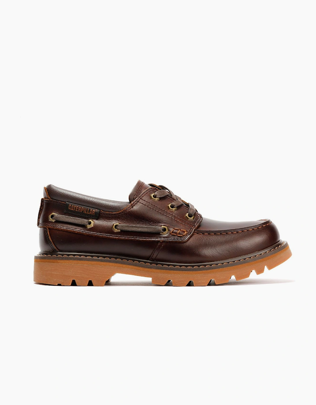 Caterpillar Colorado Boat Lo Leather Men's British Tan Lace-Up Shoes