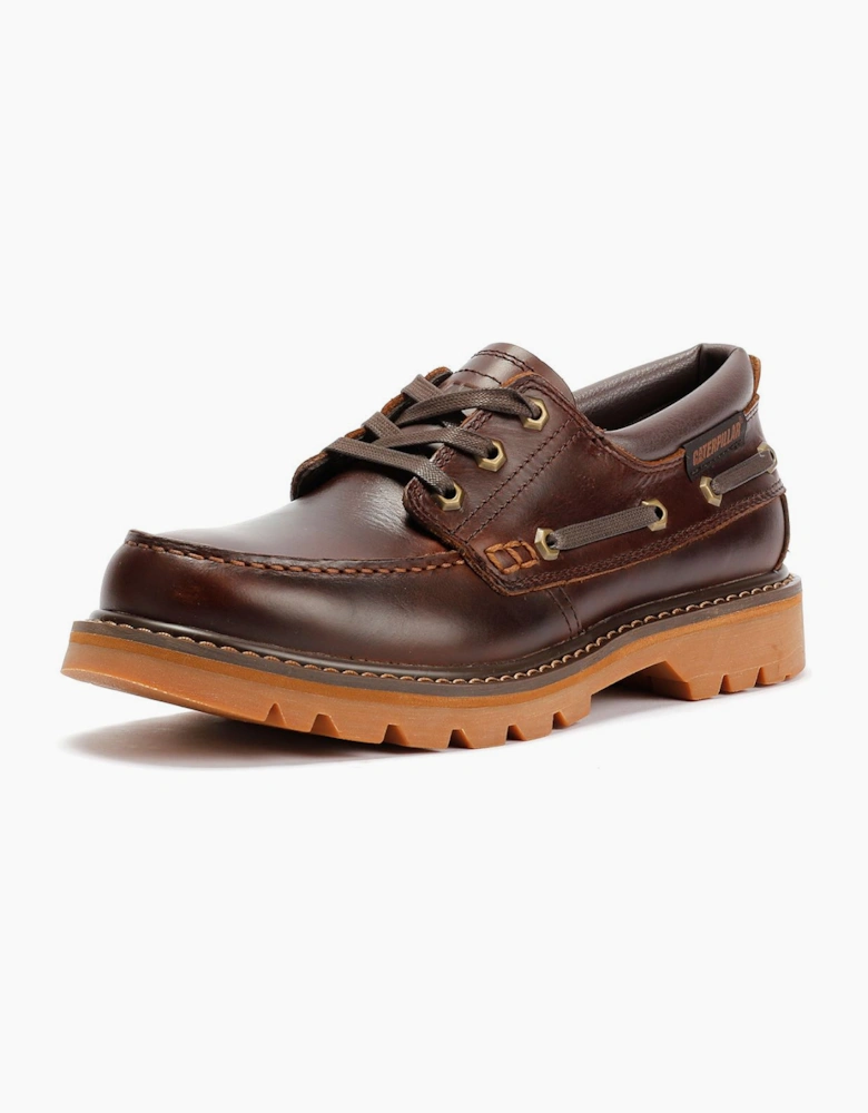 Caterpillar Colorado Boat Lo Leather Men's British Tan Lace-Up Shoes
