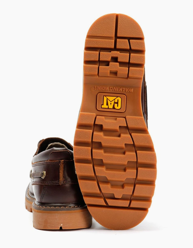 Caterpillar Colorado Boat Lo Leather Men's British Tan Lace-Up Shoes