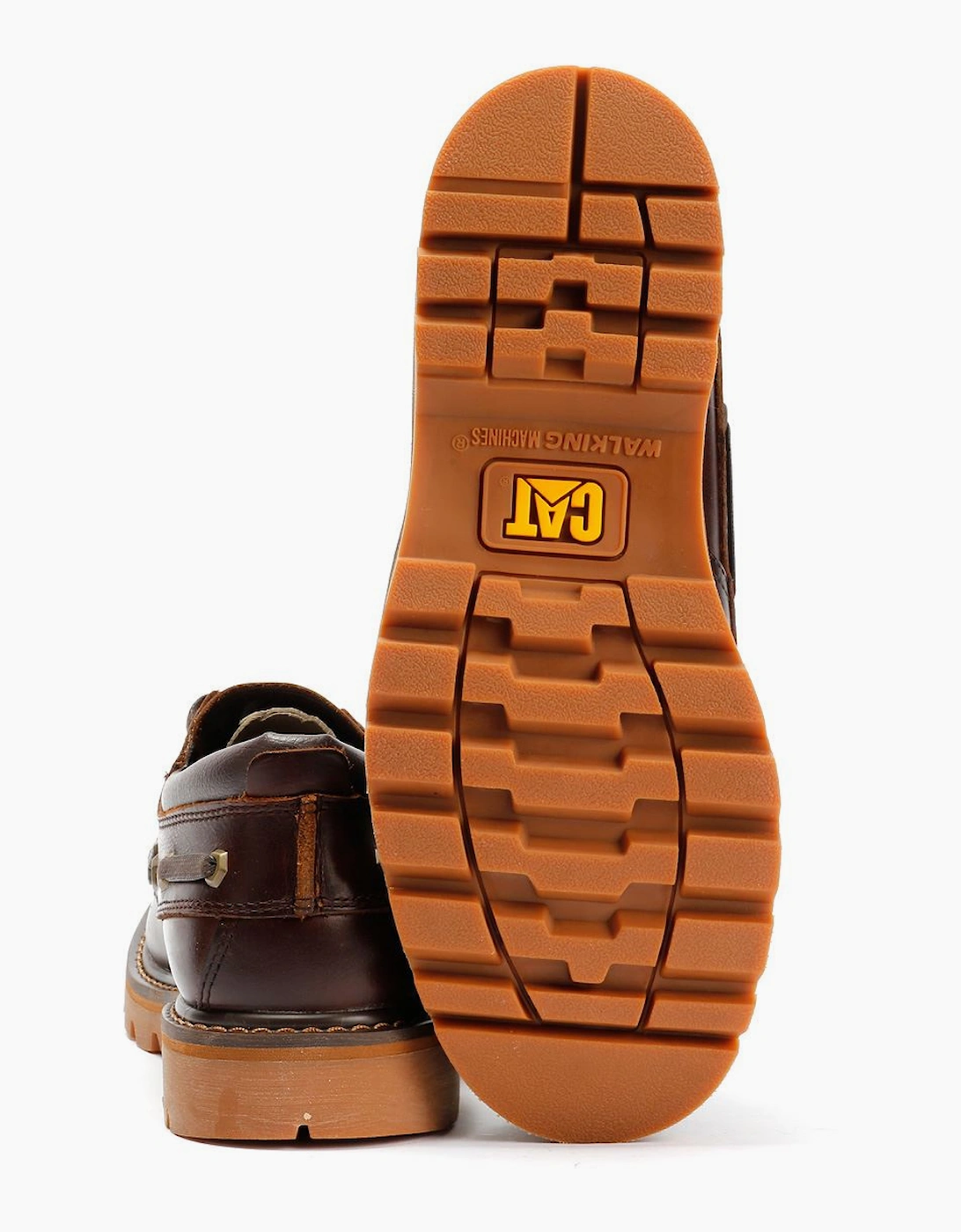 Caterpillar Colorado Boat Lo Leather Men's British Tan Lace-Up Shoes