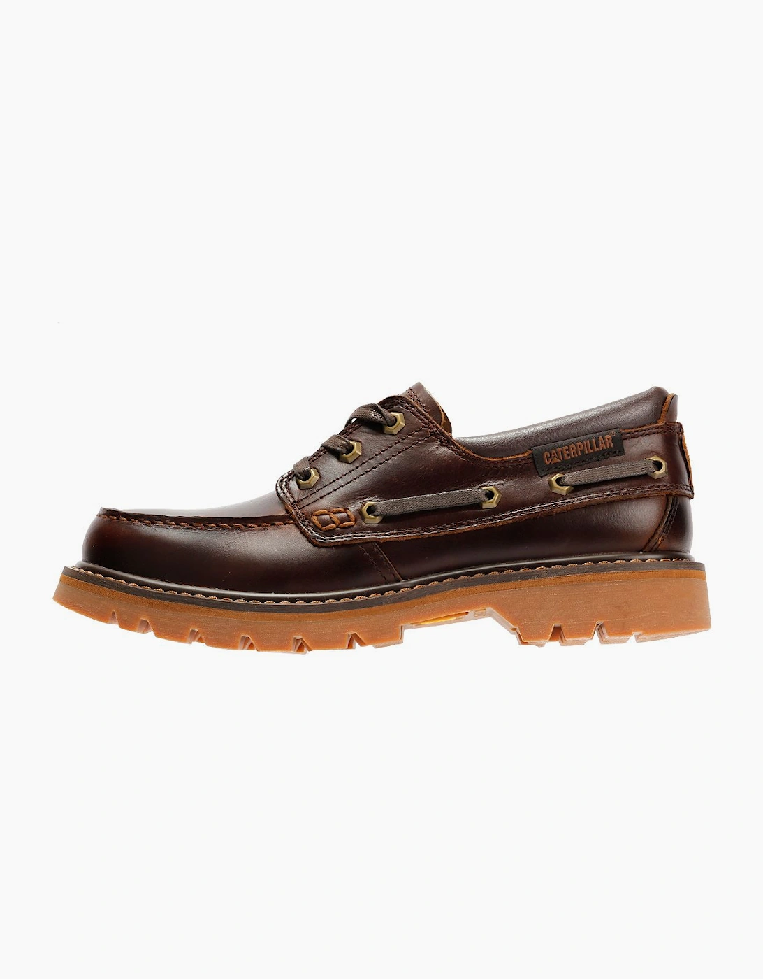 Caterpillar Colorado Boat Lo Leather Men's British Tan Lace-Up Shoes