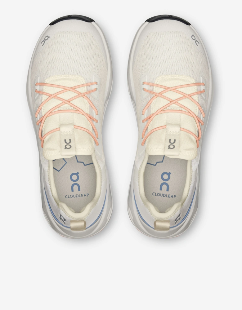 On Running Kids Cloudleap Trainers in Beige