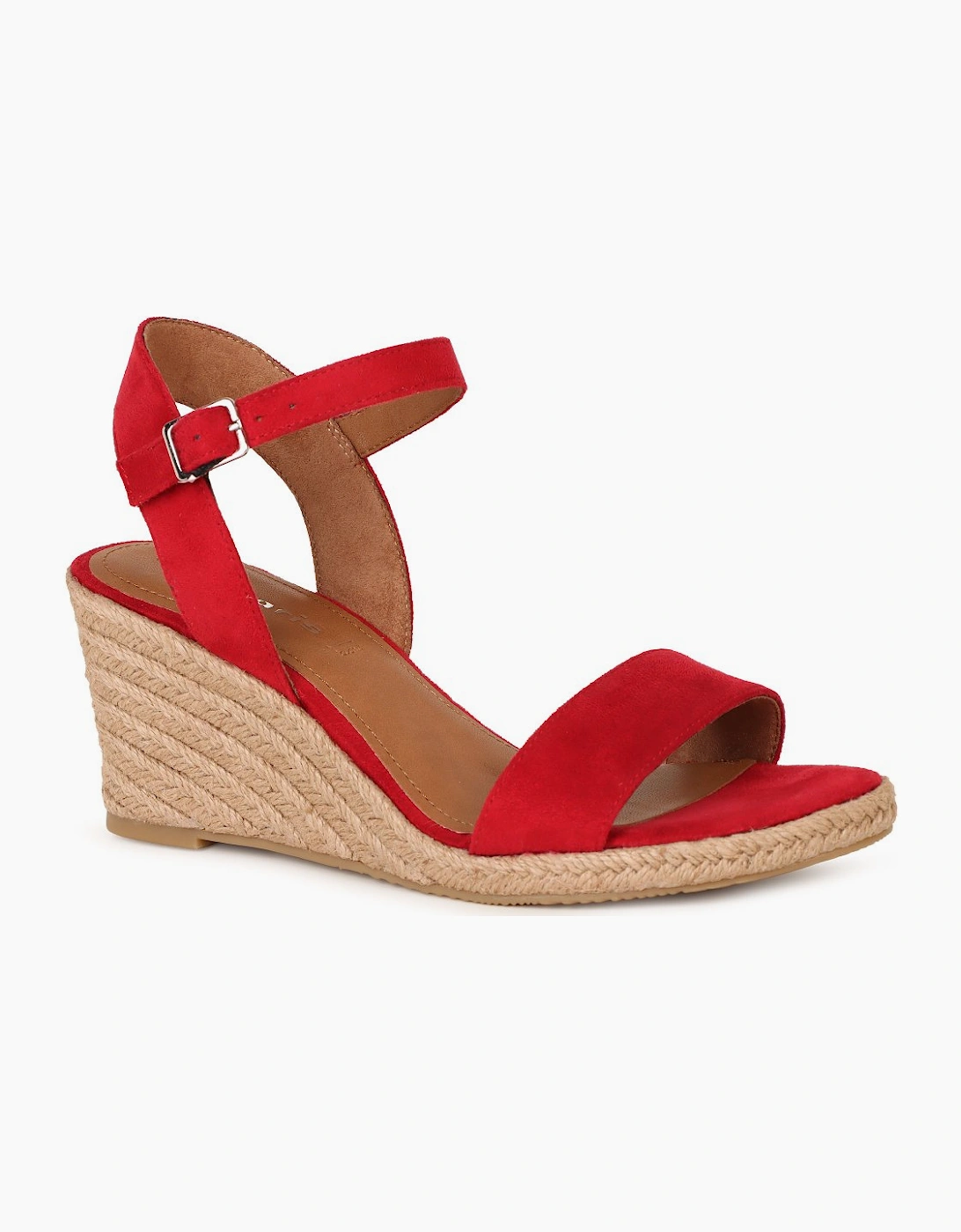 Tamaris Women's Red Sweet Pea Wedge Heel Sandals  3 Size 3