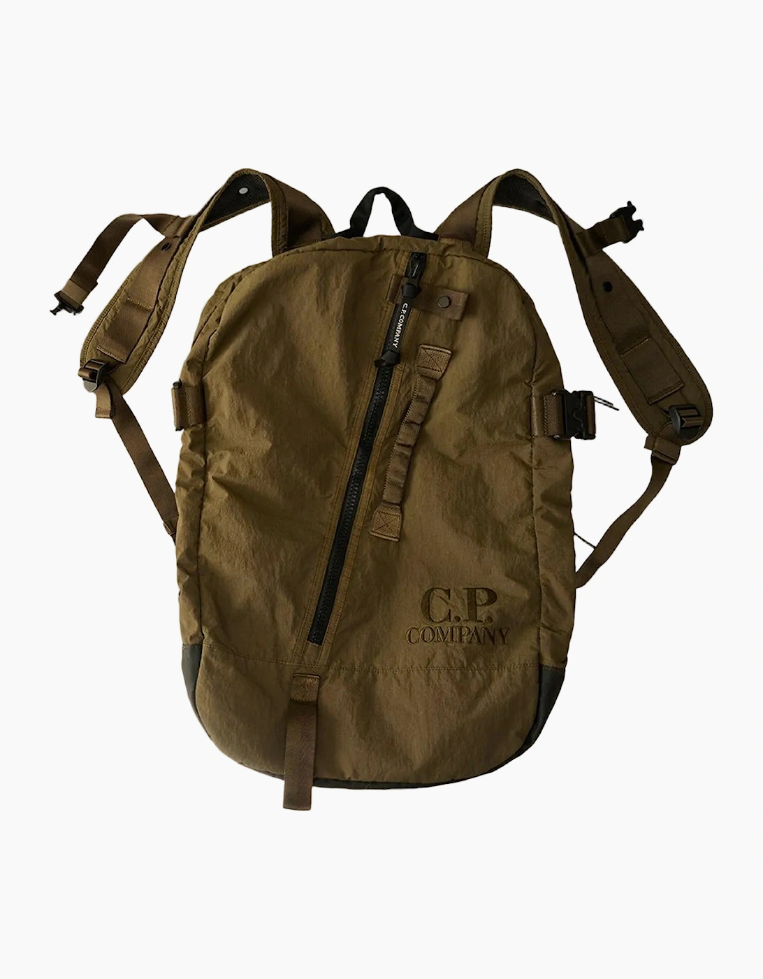 Cp Company Men's Green Plain Paper Touch Travel Bag - Size: Uni