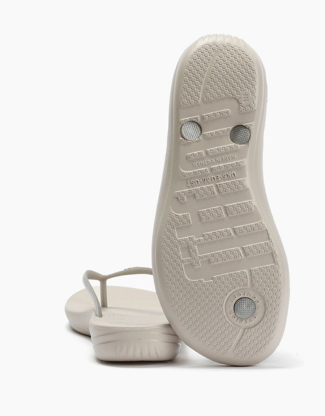 FitFlop Iqushion Ergonomic Women's Silver Flip Flops