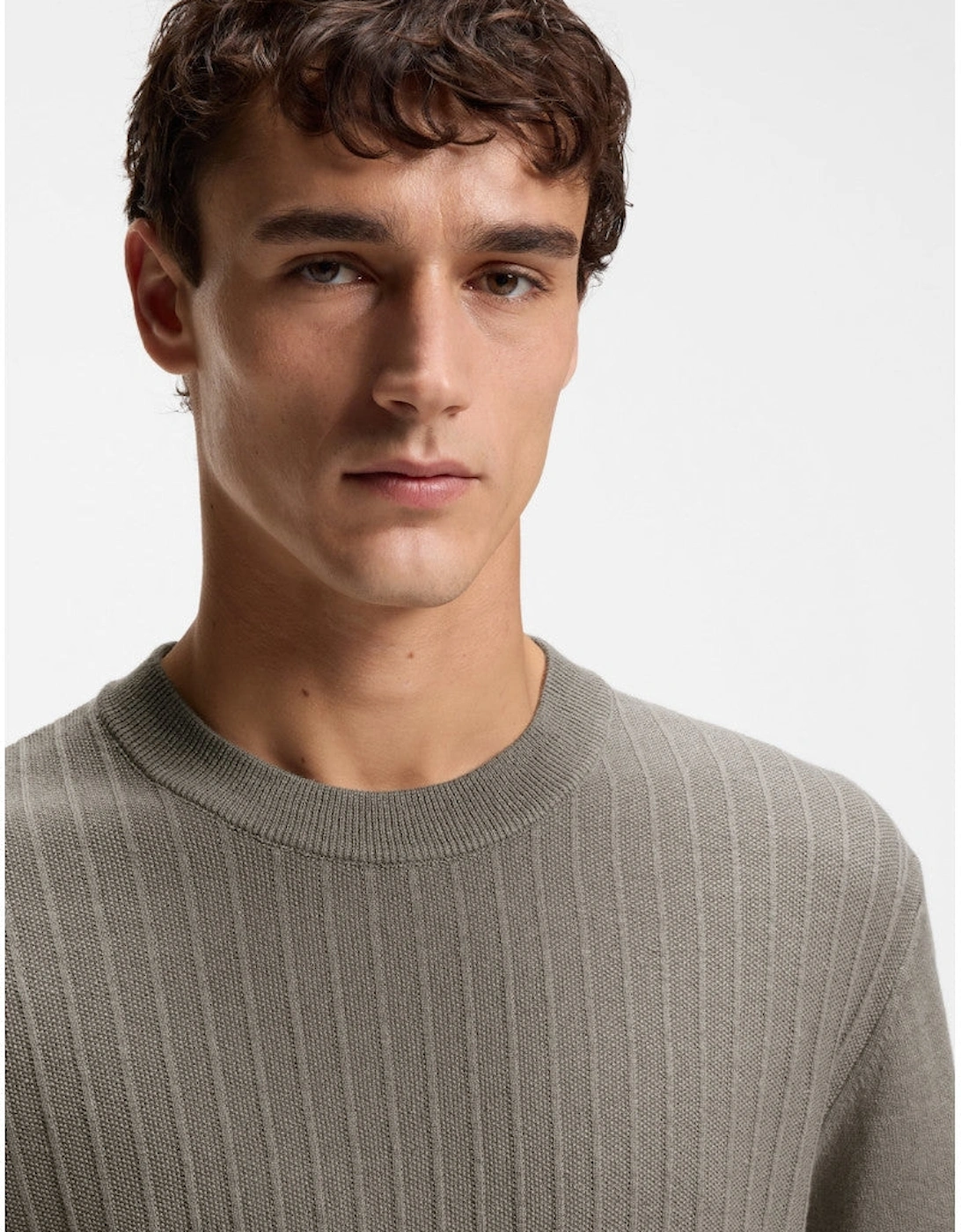 BOSS Orange Kajordino Sweater 070 Open Grey