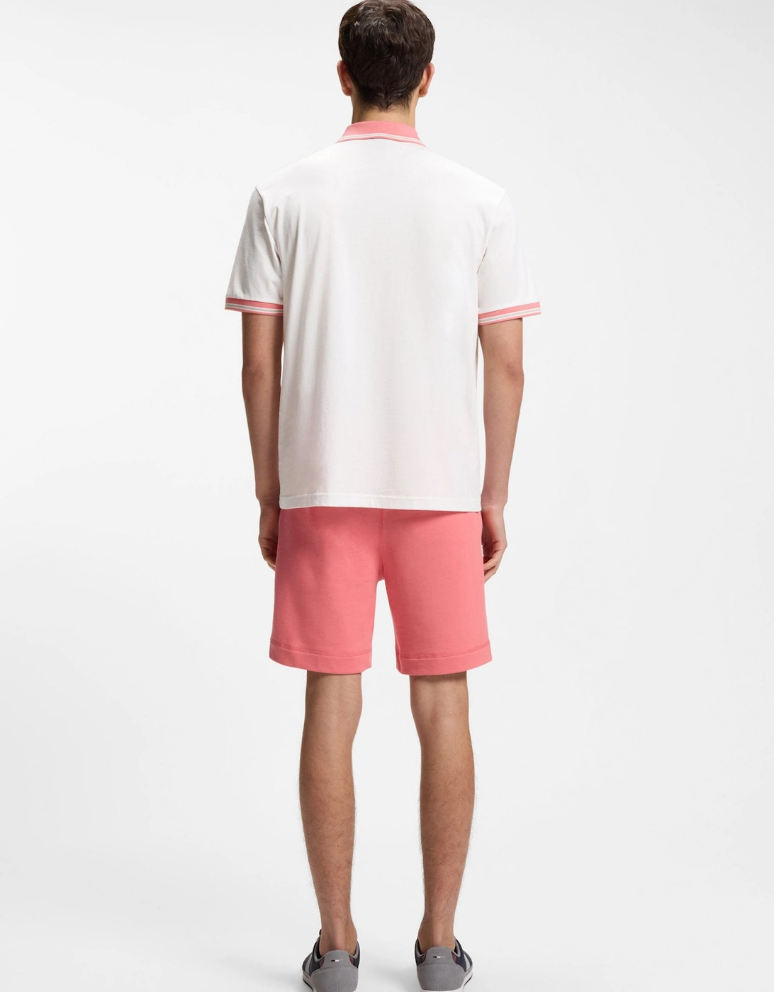 BOSS Orange Pe Blocks Polo Shirt 106 Natural
