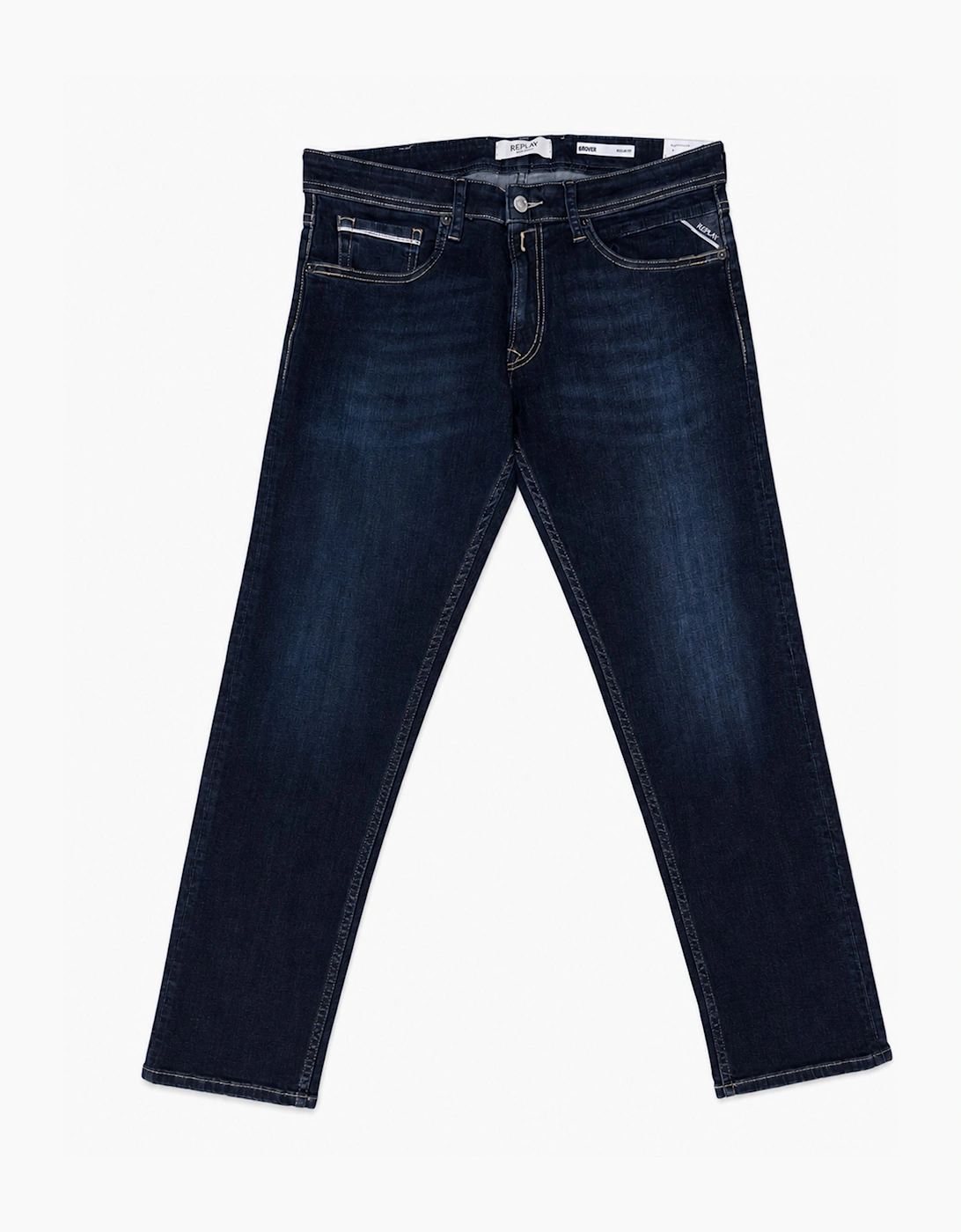Replay Grover dark Blue stretch straight leg jean 007, 4 of 3