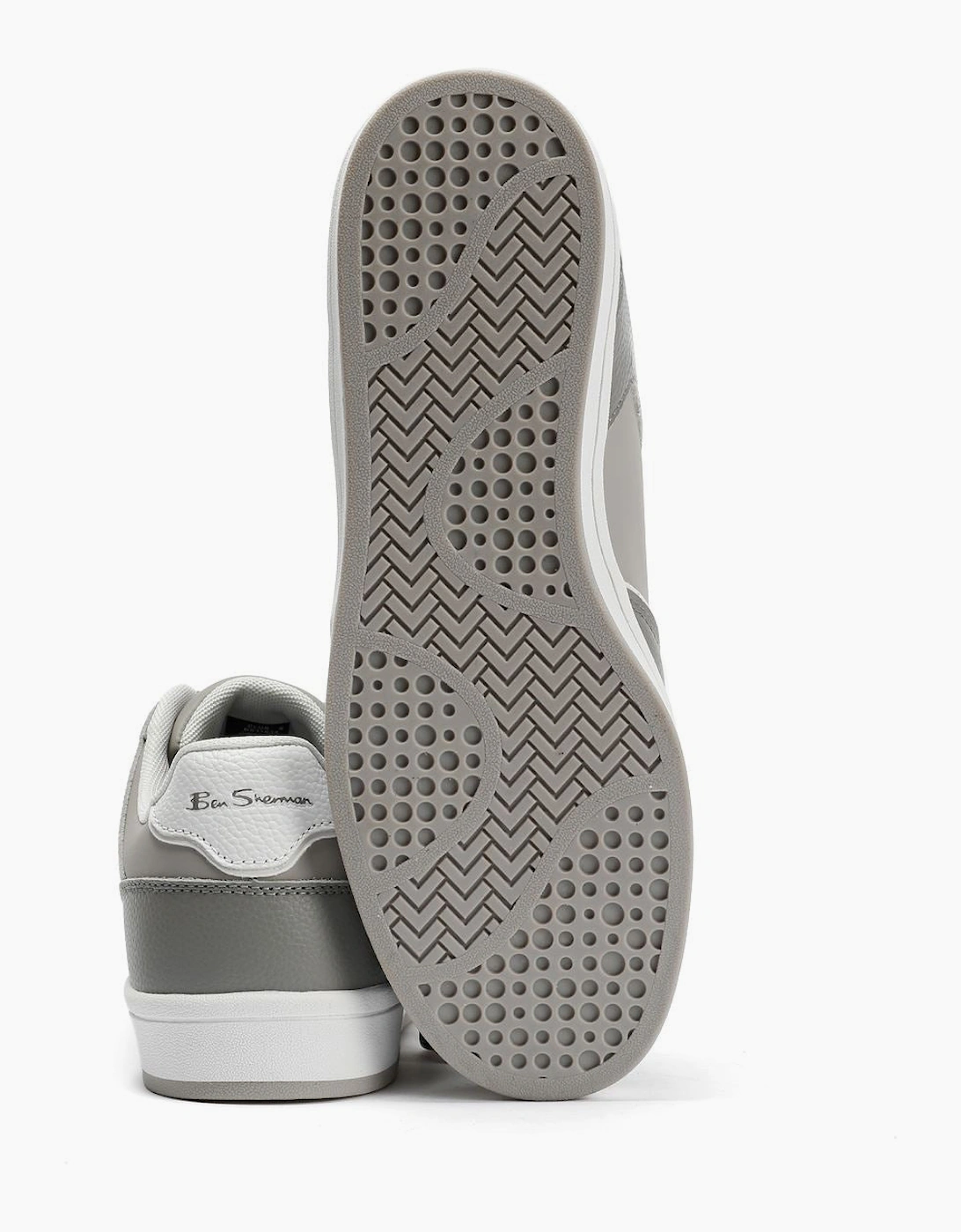 Ben Sherman Club Leather Men's Grey Trainers