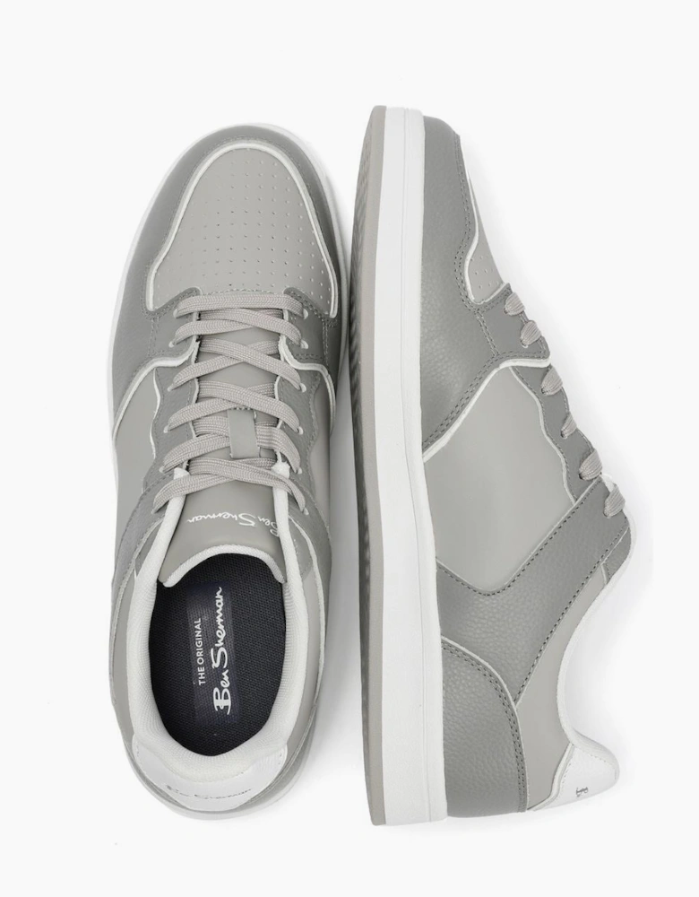 Ben Sherman Club Leather Men's Grey Trainers