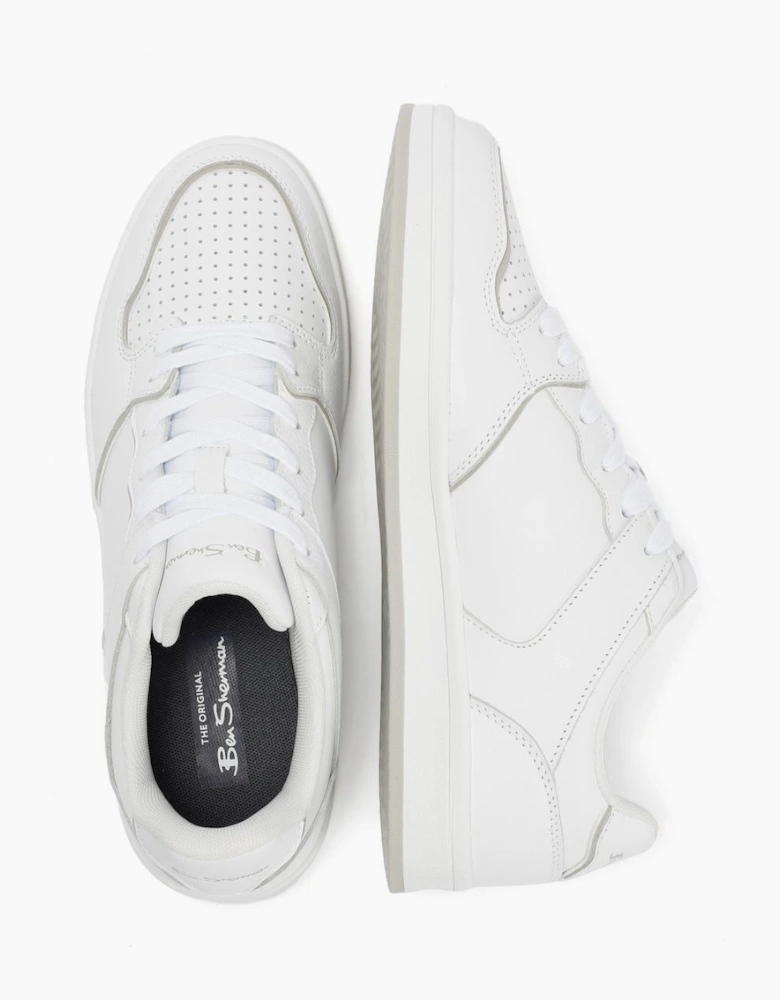 Ben Sherman Club Leather Men's White Trainers