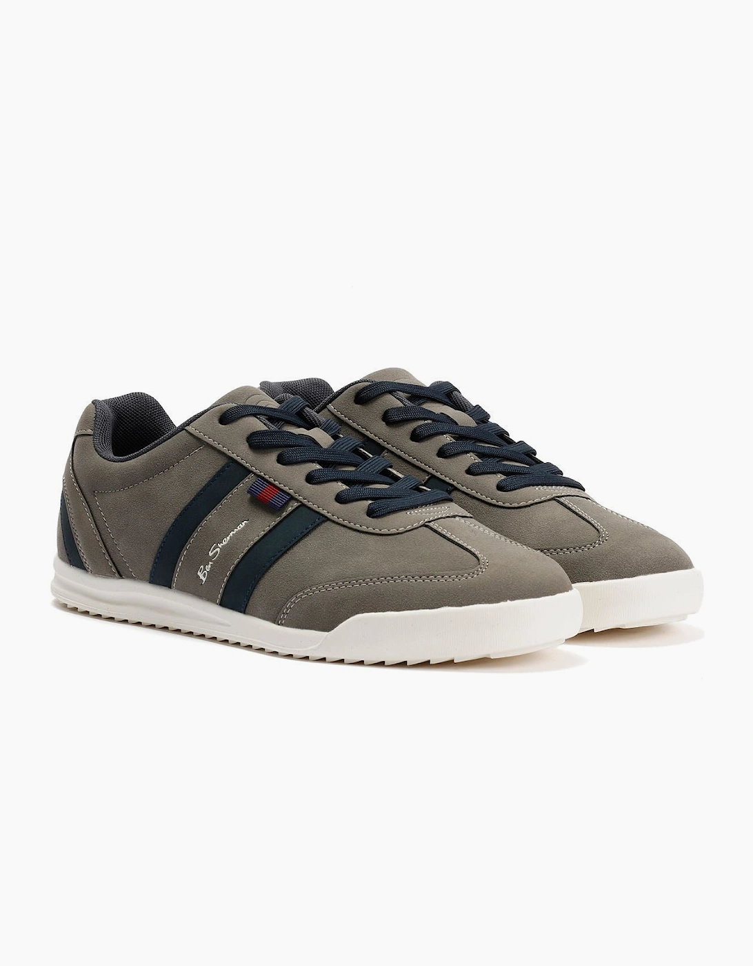 Ben Sherman Keeler Men's Grey/Navy Trainers, 9 of 8