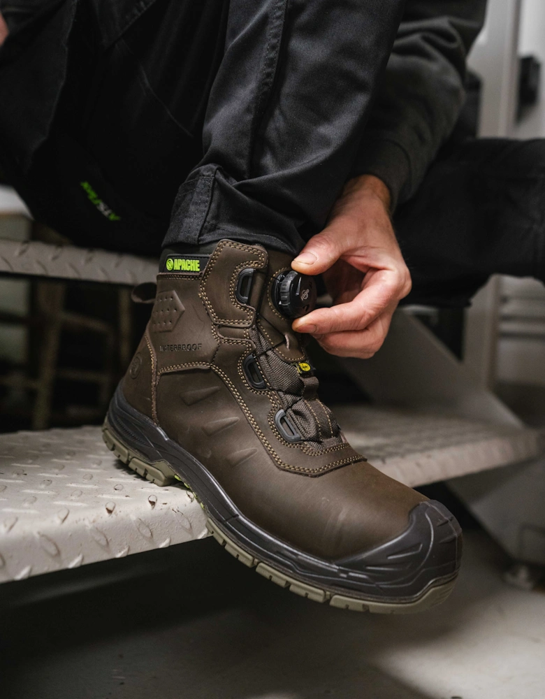 Apache CHURCHILL Unisex Adults Safety Boots Brown