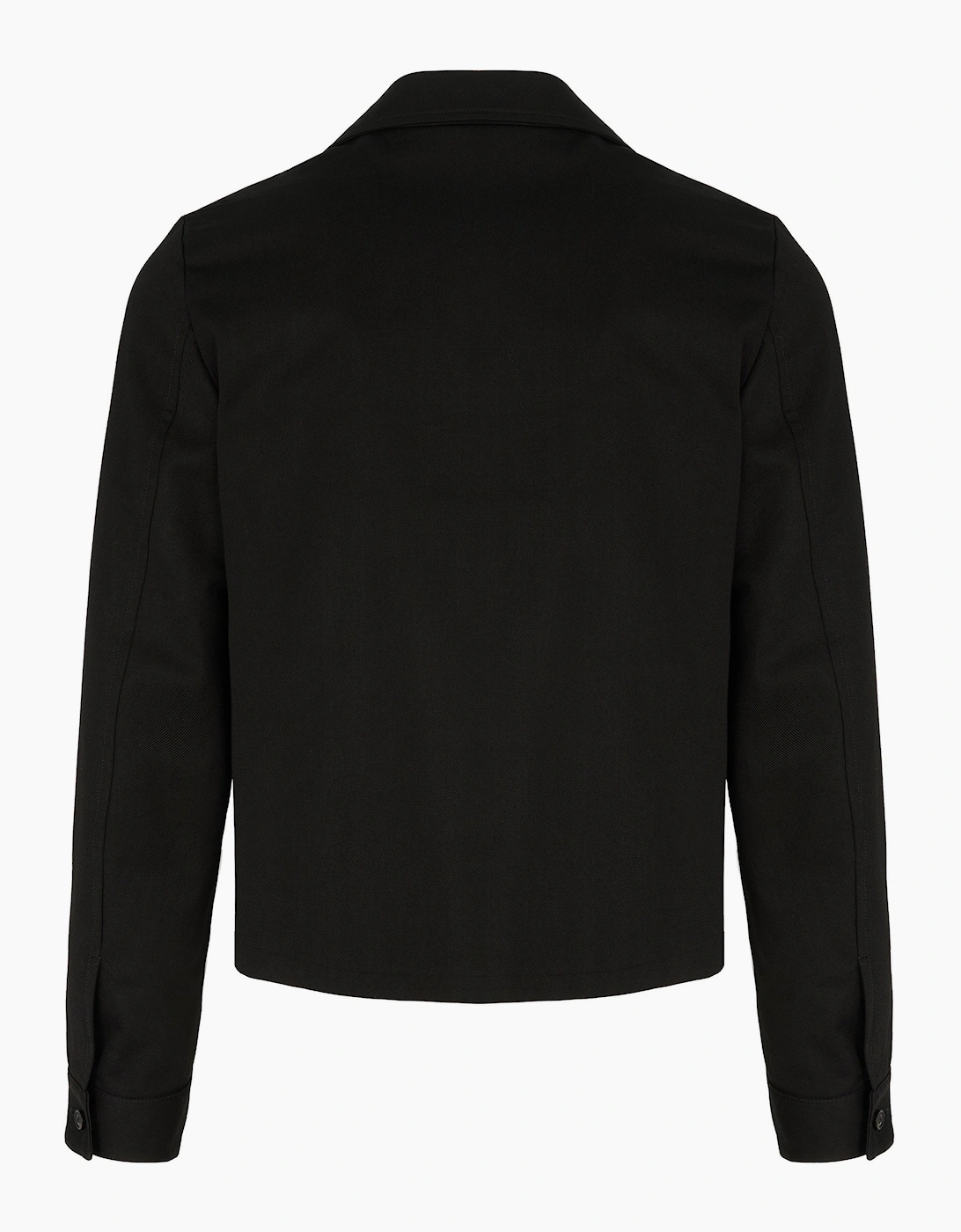 Script Collar Jacket Black
