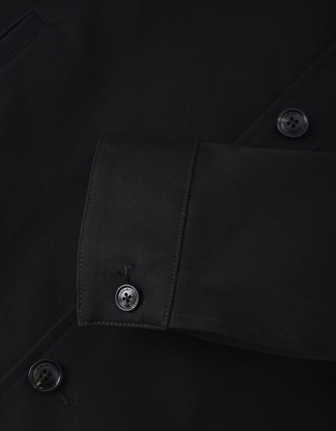 Script Collar Jacket Black