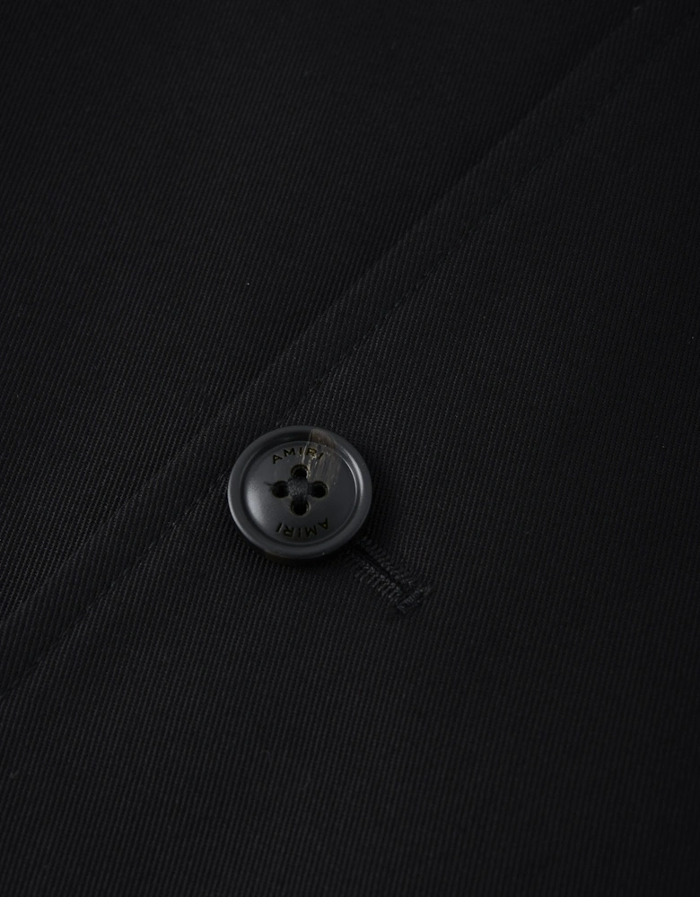 Script Collar Jacket Black