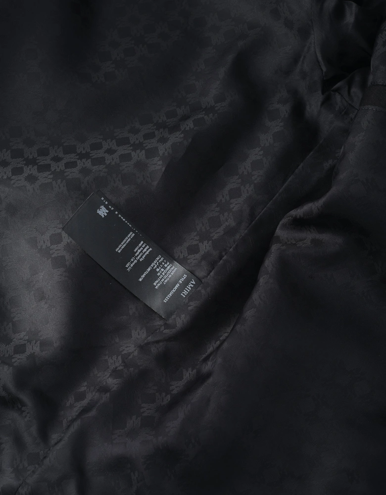 Script Collar Jacket Black