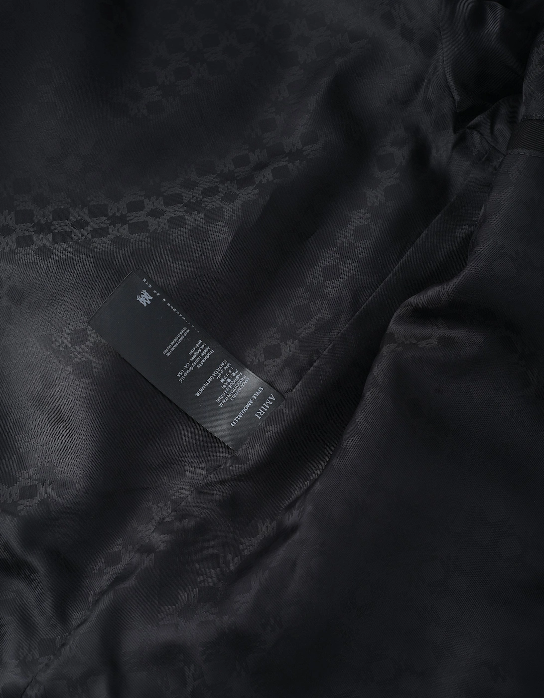 Script Collar Jacket Black