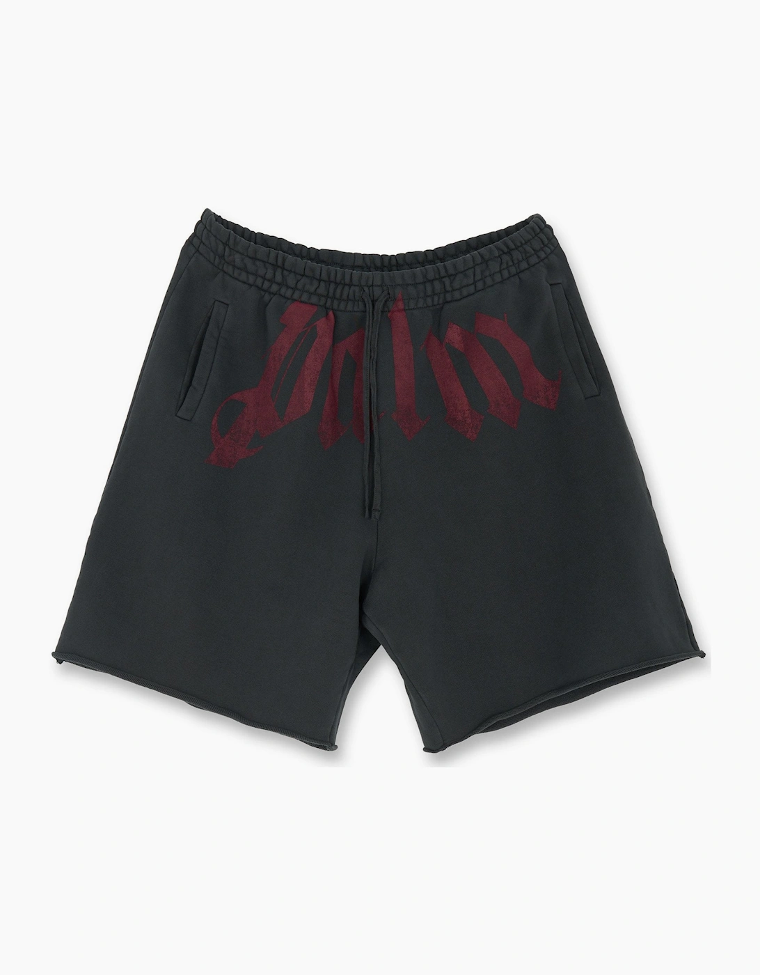Big Waist Logo Shorts Charcoal Grey