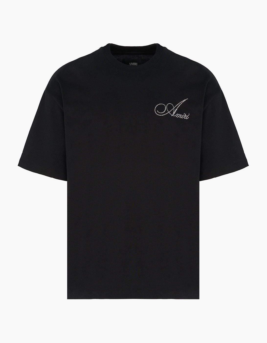 Crystal Script Logo LJ Skate Tee Black