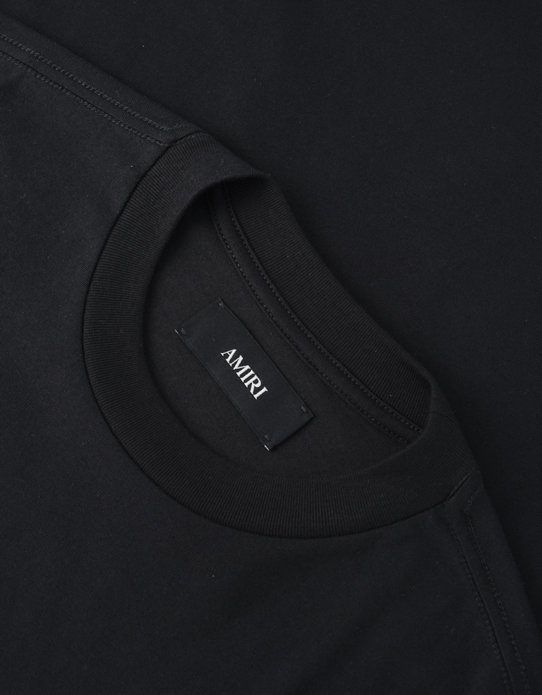 Crystal Script Logo LJ Skate Tee Black
