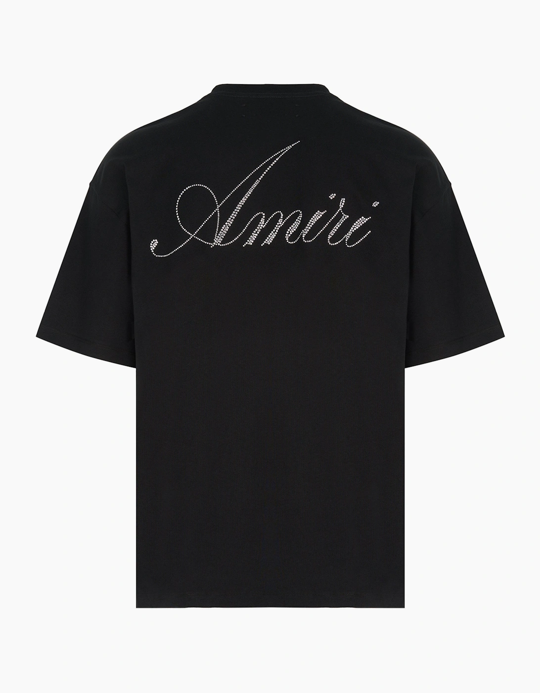 Crystal Script Logo LJ Skate Tee Black