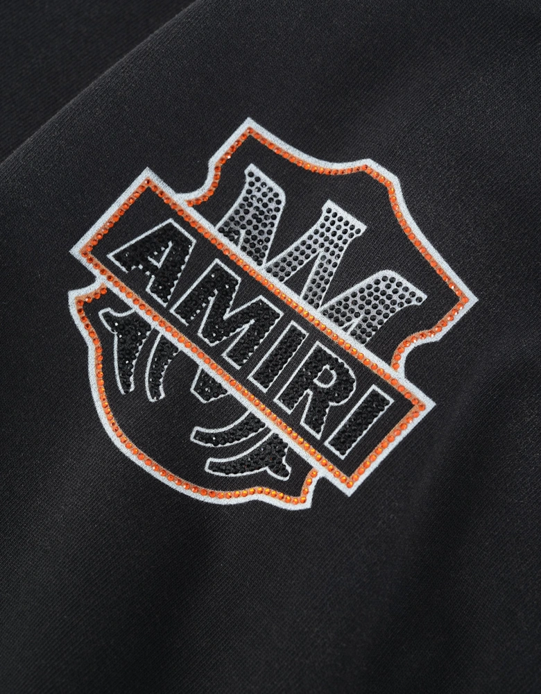 American Dream Crystal Relaxed Tee Black