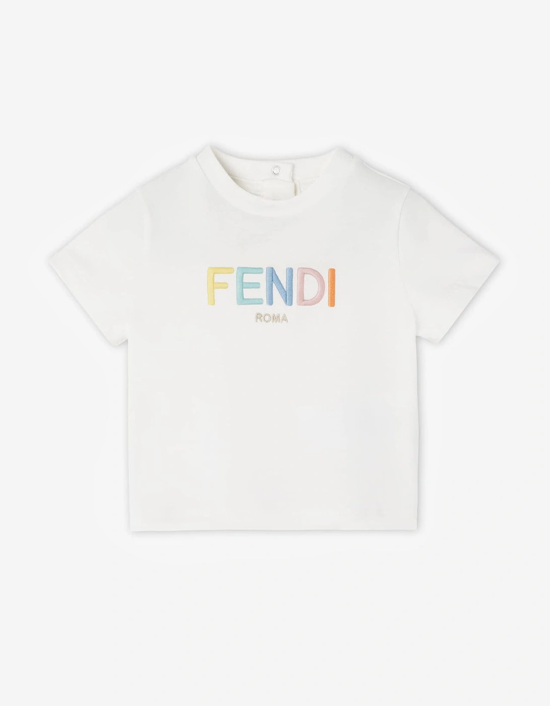 Fendi Baby Logo T-Shirt in White